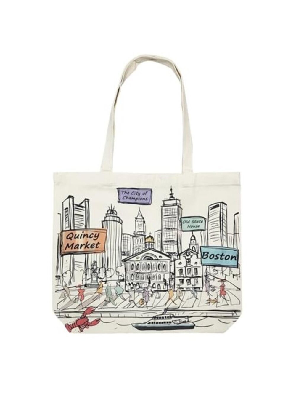 Cities Around the World Artwork Tote Bag Series 17"x14"  Skylight Print Tote bag